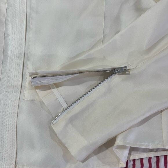 Rag & Bone Lily Silk Long Sleeve Blouse Vanilla Size S NWT - Picture 6 of 9